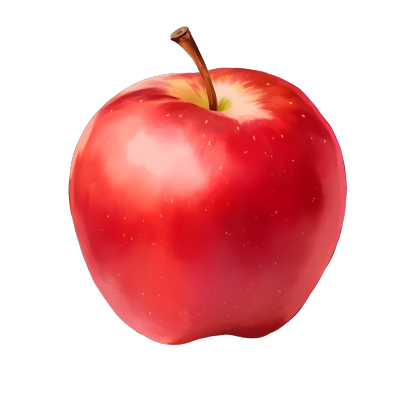 透明背景美味的红苹果高清图形素材