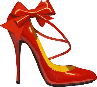 可商用红色琥珀高跟鞋动态GIF图
