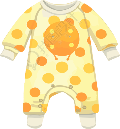 可商用婴儿衣服创意设计PNG图形素材