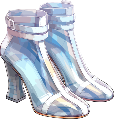 透明背景水晶鞋高清PNG图形素材
