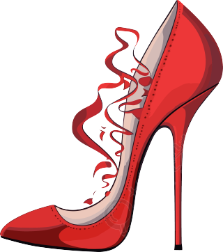 红色高跟鞋插画PNG图形素材