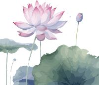 中国画风格的花与蝴蝶黑白元素