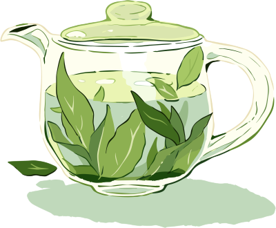 绿茶插画设计素材