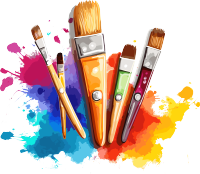 印象派风格的多彩动画绘画素材