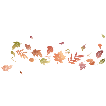 秋天飞舞的树叶透明背景元素