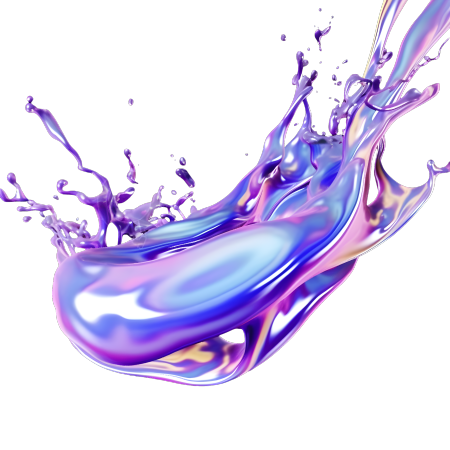 蓝紫色高清透明背景的创意设计元素PNG素材