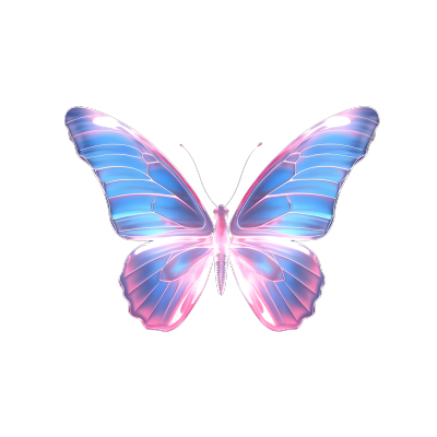 透明背景的蝴蝶图形素材