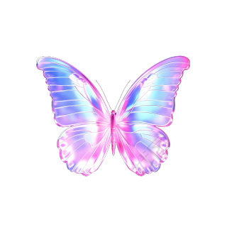 透明背景的蝴蝶图形素材