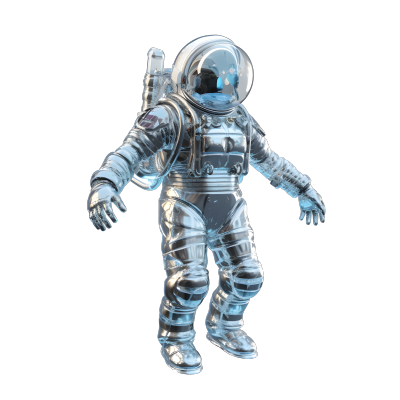 透明太空人三维模型素材