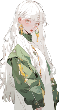 校园女生生活方式插画设计