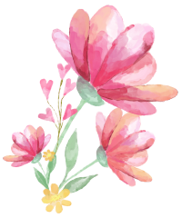 水彩风格花卉元素