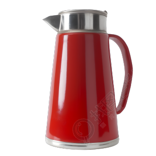 可商用红色咖啡壶PNG图形素材