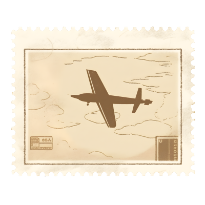 邮票创意设计元素PNG图形素材