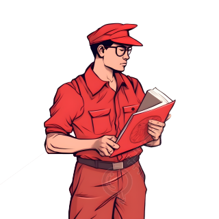 红书平面小说风格的中国男子，工人阶级主题，Ferrari P30，学习场所素材