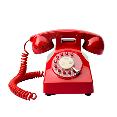 创意设计红色复古电话高清图形素材