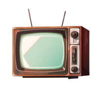 商业可用古老电视图形素材