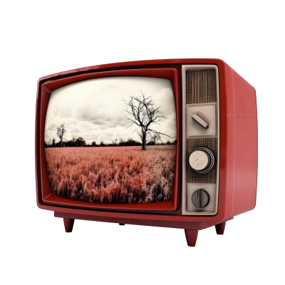 环保主题的电视机屏幕PNG素材