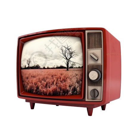 环保主题的电视机屏幕PNG素材