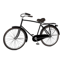 创意设计元素自行车高清PNG图形素材