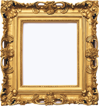 精美金色镶嵌的相框插画素材