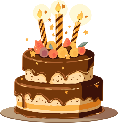 可商用巧克力生日蛋糕创意设计元素