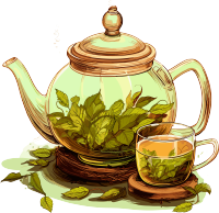 白色雏菊花茶壶自然与人工元素