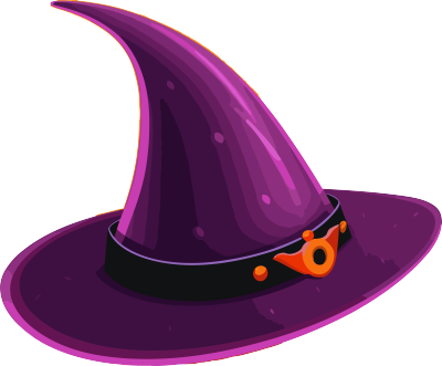 紫色星星巫师帽动画GIF素材