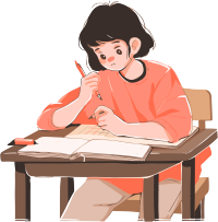 手绘插画学生学习素材