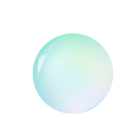 透明气泡折射五彩光线插画素材