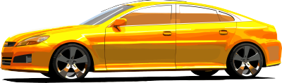 黄色车辆图案PNG素材