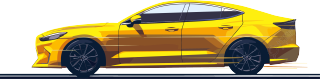 黄色汽车插画设计商业可用素材
