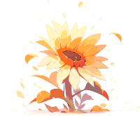 教师节太阳花极简主义素材
