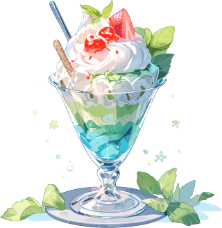 口感细腻的美味冰淇淋甜点插图