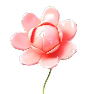 高清PNG创意膨胀气球玫瑰花设计素材