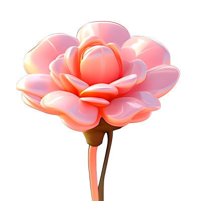 高清透明背景3D玫瑰素材