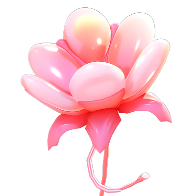3D玫瑰花浪漫花卉PNG素材