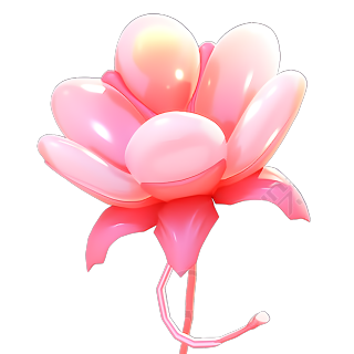 3D玫瑰花浪漫花卉PNG素材