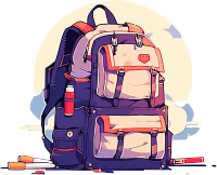 旅行背包创意设计元素