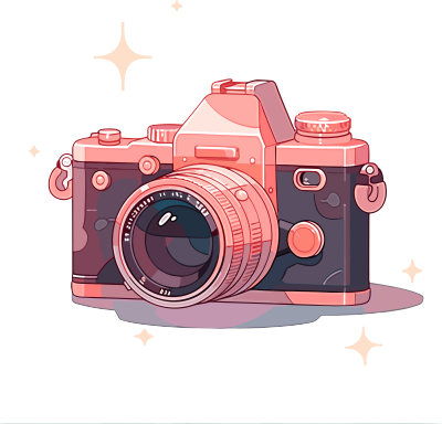摄影旅行配件粉色相机插图
