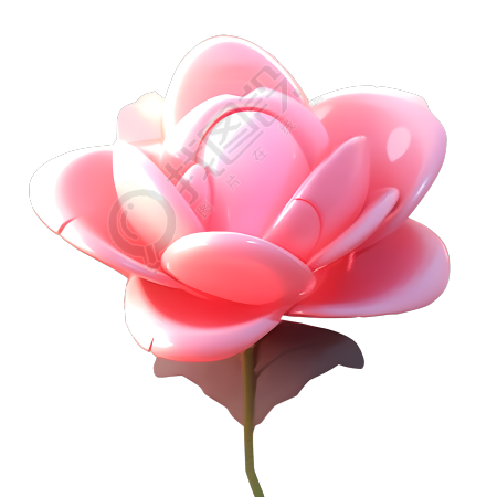 3D玫瑰图形素材