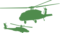 直升机剪影可商用插画素材