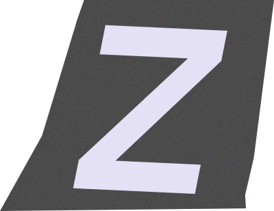 英文字母Z复古贴纸插画素材
