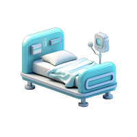 小型病床医疗行业设计素材