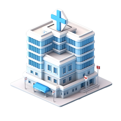 医院模型PNG图形素材