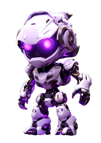眼冒紫光机器人动漫角色图形素材