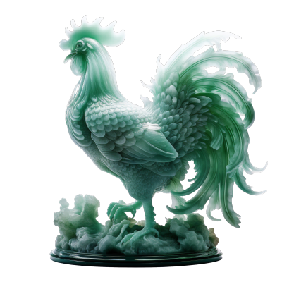 商业设计PNG立体雕刻公鸡素材