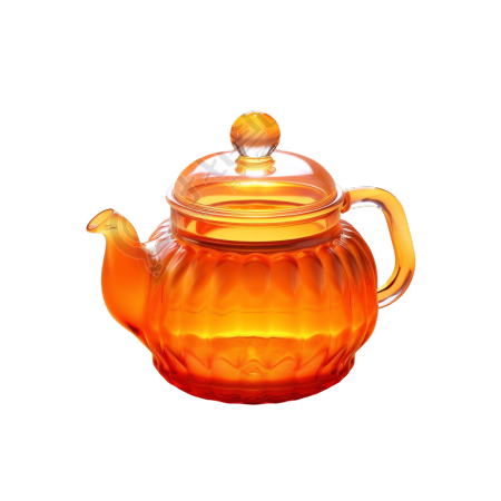 透明中秋元素3D渲染茶壶素材