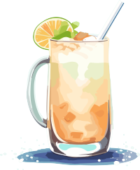 中国奶茶插画设计