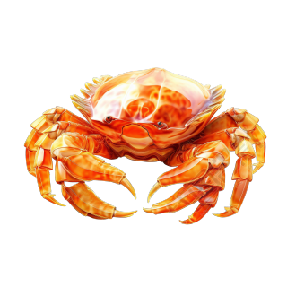 透明螃蟹3D渲染素材