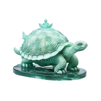 乌龟PNG三维雕刻图形素材